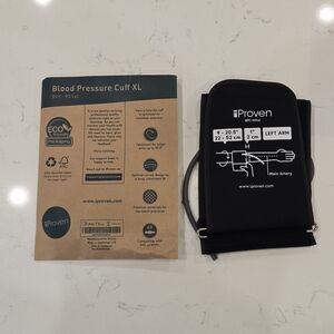 IProven Black XL Blood Pressure Cuff with Adapters